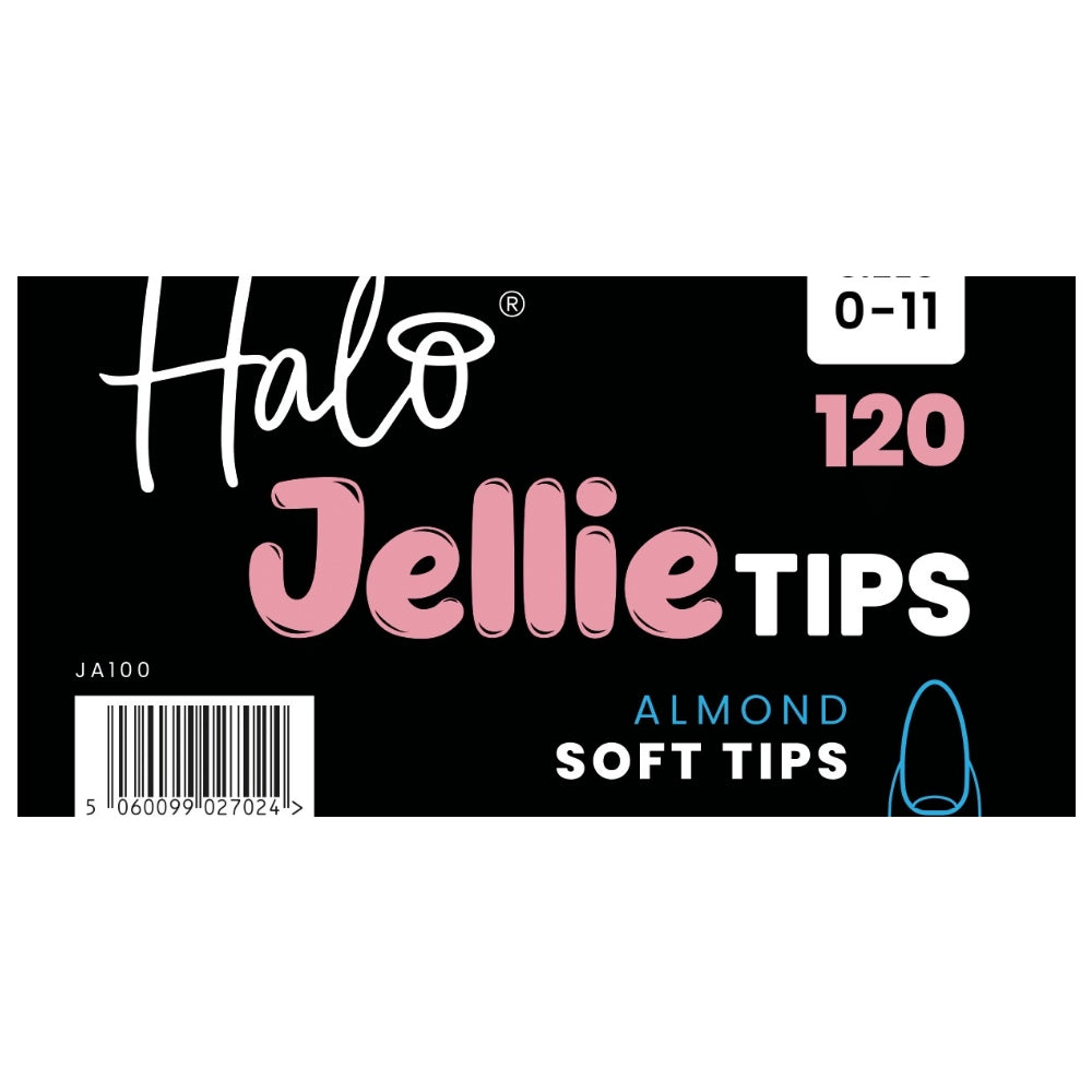 Halo Jellie Tip Almond Sizes 0-11 120 Pack