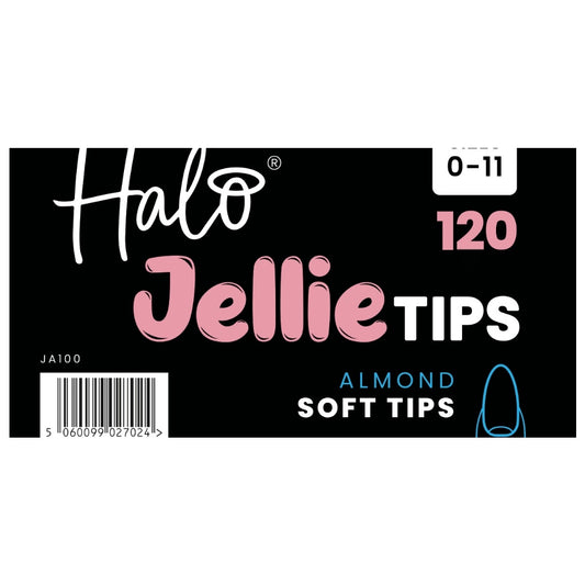 Halo Jellie Tip Almond Sizes 0-11 120 Pack
