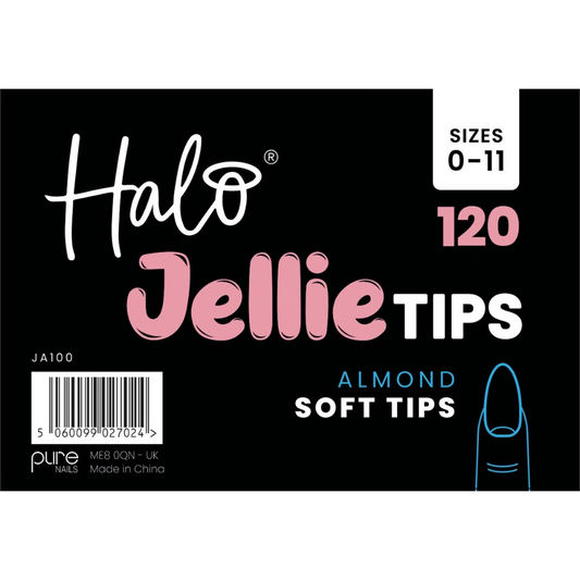 Halo Jellie Tip Almond Sizes 0-11 120 Pack