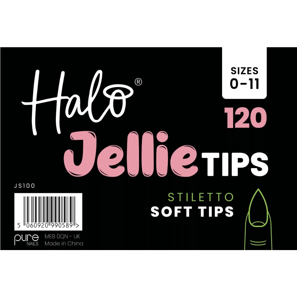 Halo Jellie Tip Stiletto Sizes 0-11 120 Pack