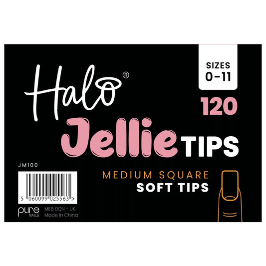 Halo Jellie Tip Square Sizes 0-11 120 Pack