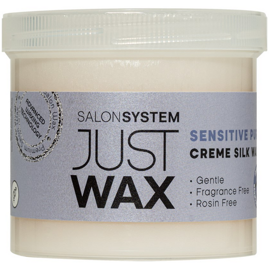 Salon System Just Wax Sensitive Creme Silk Wax 425g