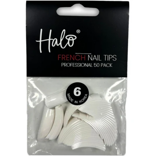 Halo Pure French Tips Size 6 50 Pack