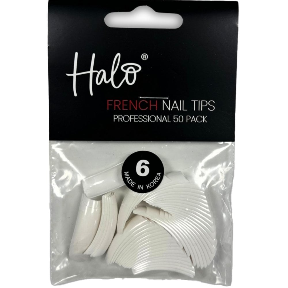 Halo Pure French Tips Size 6 50 Pack