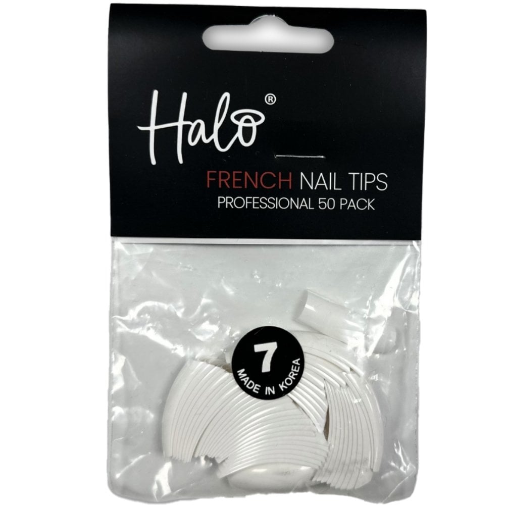 Halo Pure French Tips Size 7 50 Pack