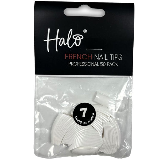 Halo Pure French Tips Size 7 50 Pack
