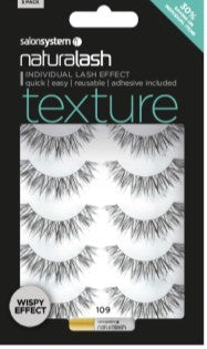 Salon System Naturalash Strip Lashes 109 Black 5 Pack