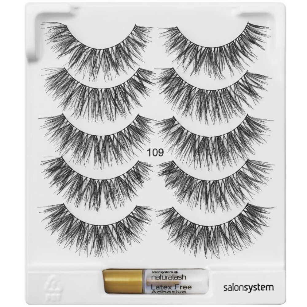 Salon System Naturalash Strip Lashes 109 Black 5 Pack
