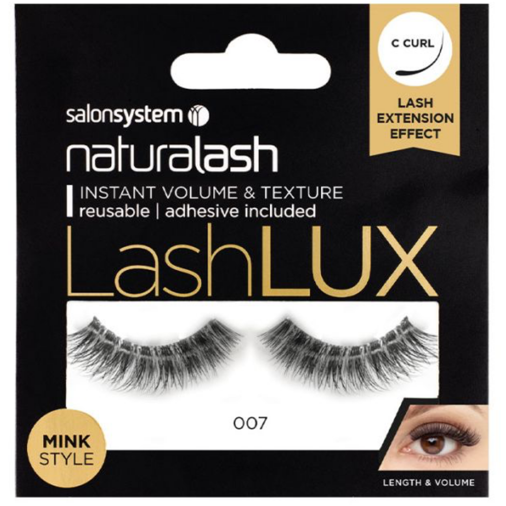 Salon System Naturalash Lash Lux Mink Style Strip Lashes 007 Black