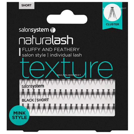 Salon System Naturalash Individual Lashes Mink Style Short Black