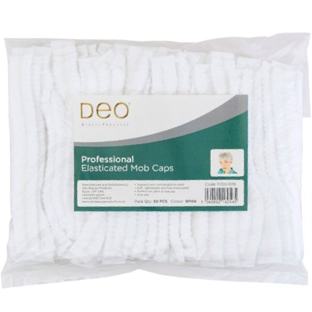 Deo Mob Caps White 50 Pack