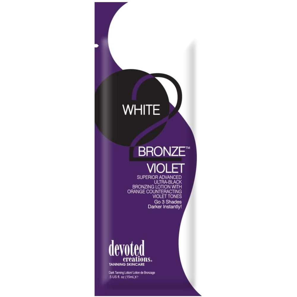 Devoted Creations White2Bronze Violet Ultra Black Tanning Accelerator Sachet 15ml