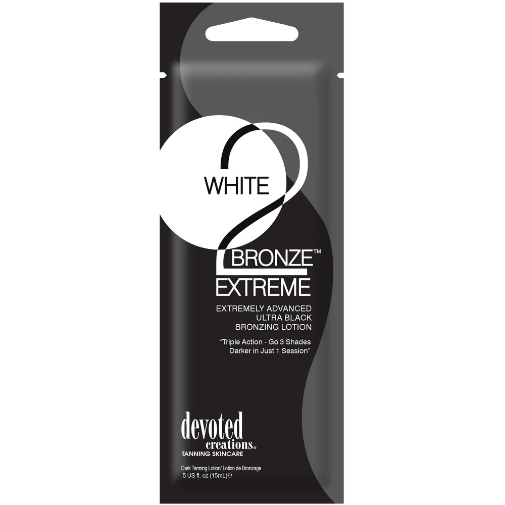 Devoted Creations White2Bronze Extreme Ultra Black Tanning Accelerator Sachet 15ml
