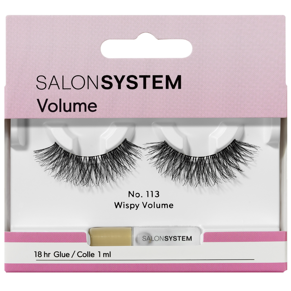 Salon System Naturalash Wispy Volume Strip Lashes Black 113