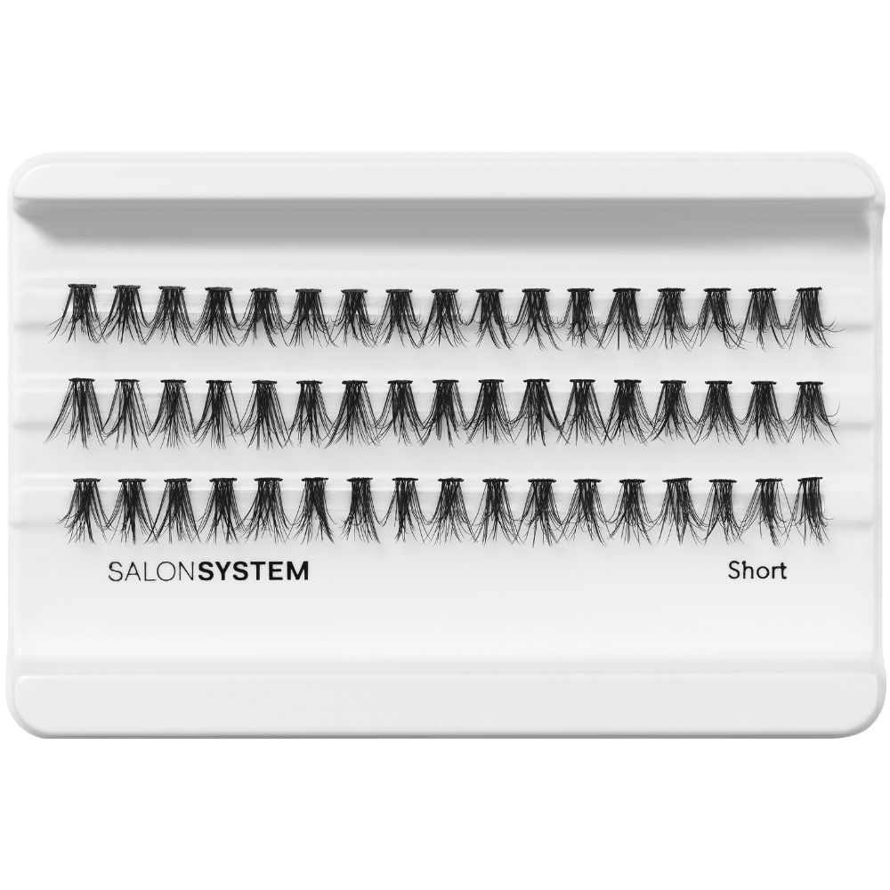 Salon System Individual 3D Luxe Lashes Short Black