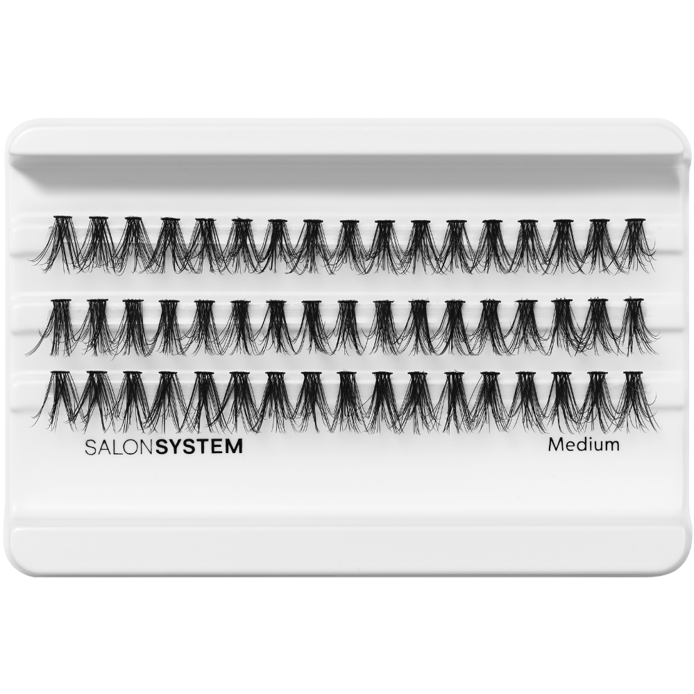 Salon System Individual 3D Luxe Lashes Medium Black