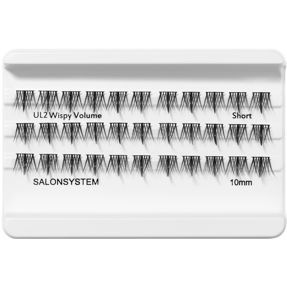 Salon System Underlash UL2 Wispy Volume Short Individual Lashes Black