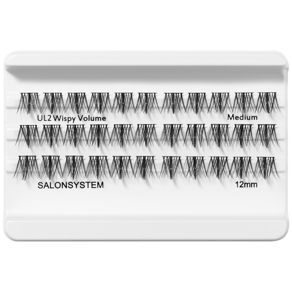 Salon System Underlash UL2 Wispy Volume Medium Individual Lashes Black