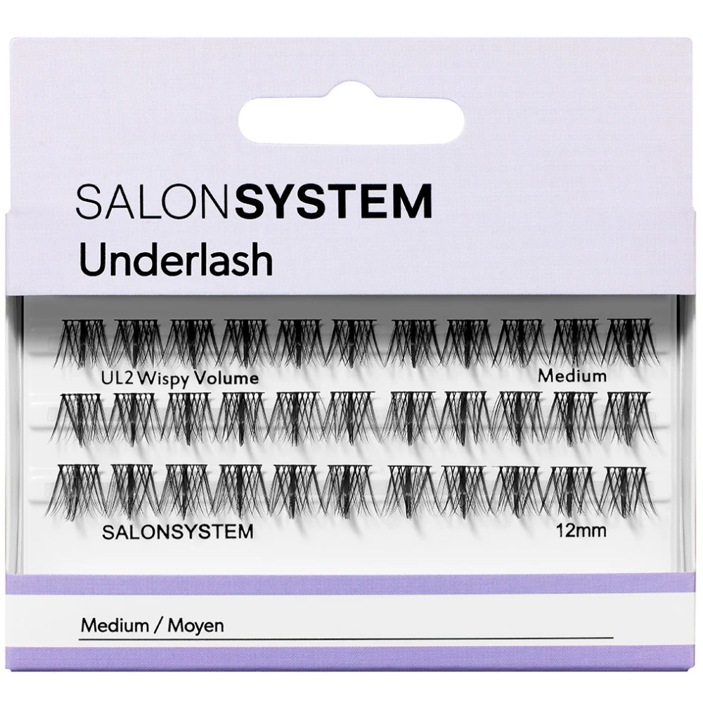 Salon System Underlash UL2 Wispy Volume Medium Individual Lashes Black