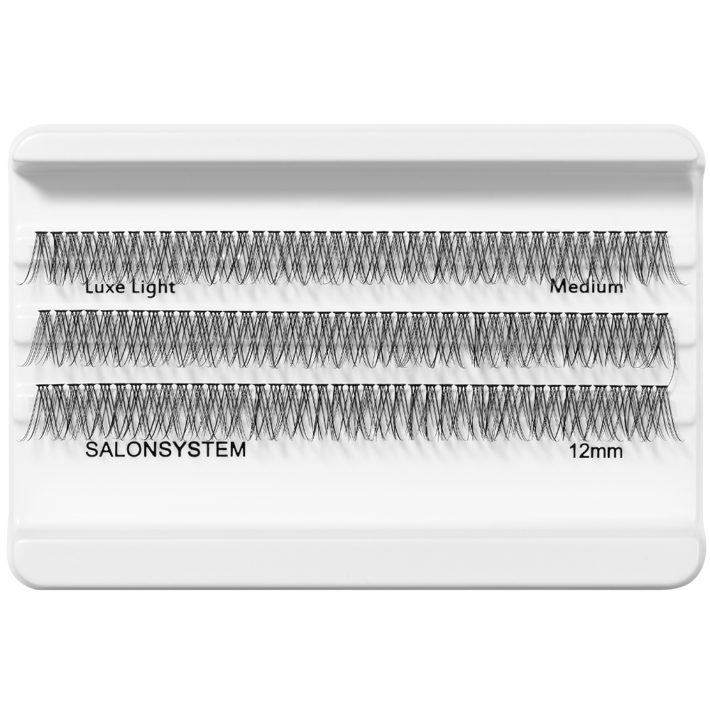 Salon System Individual 3D Luxe Individual Lashes Light Medium Black