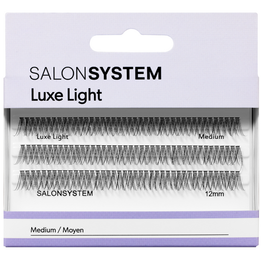 Salon System Individual 3D Luxe Individual Lashes Light Medium Black
