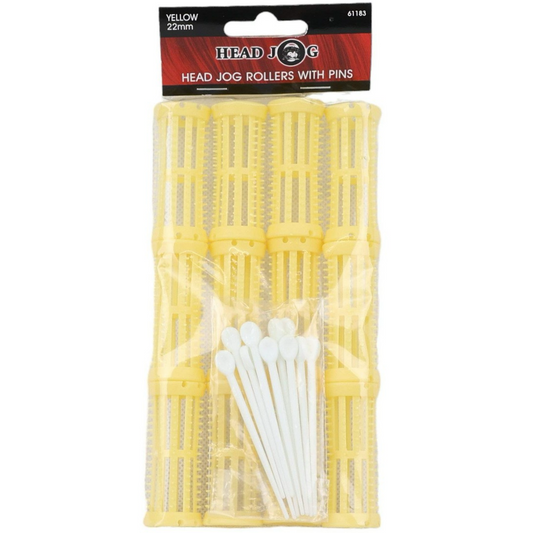 Head Jog Rollers Yellow 22mm 12 Pack