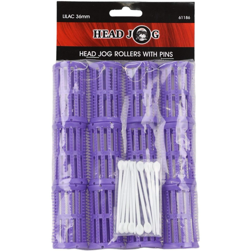 Head Jog Rollers Mauve 36mm 12 Pack