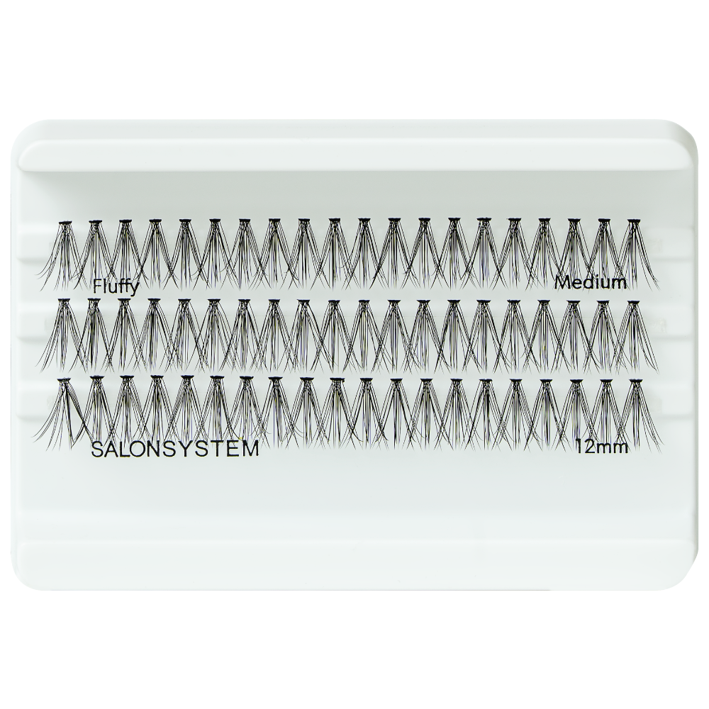 Salon System Individual Cluster Lashes Fluffy Medium