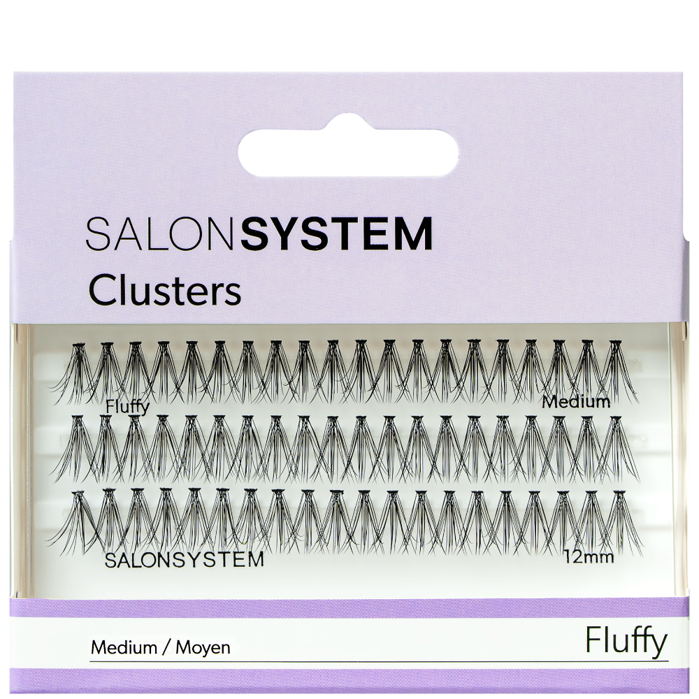 Salon System Individual Cluster Lashes Fluffy Medium