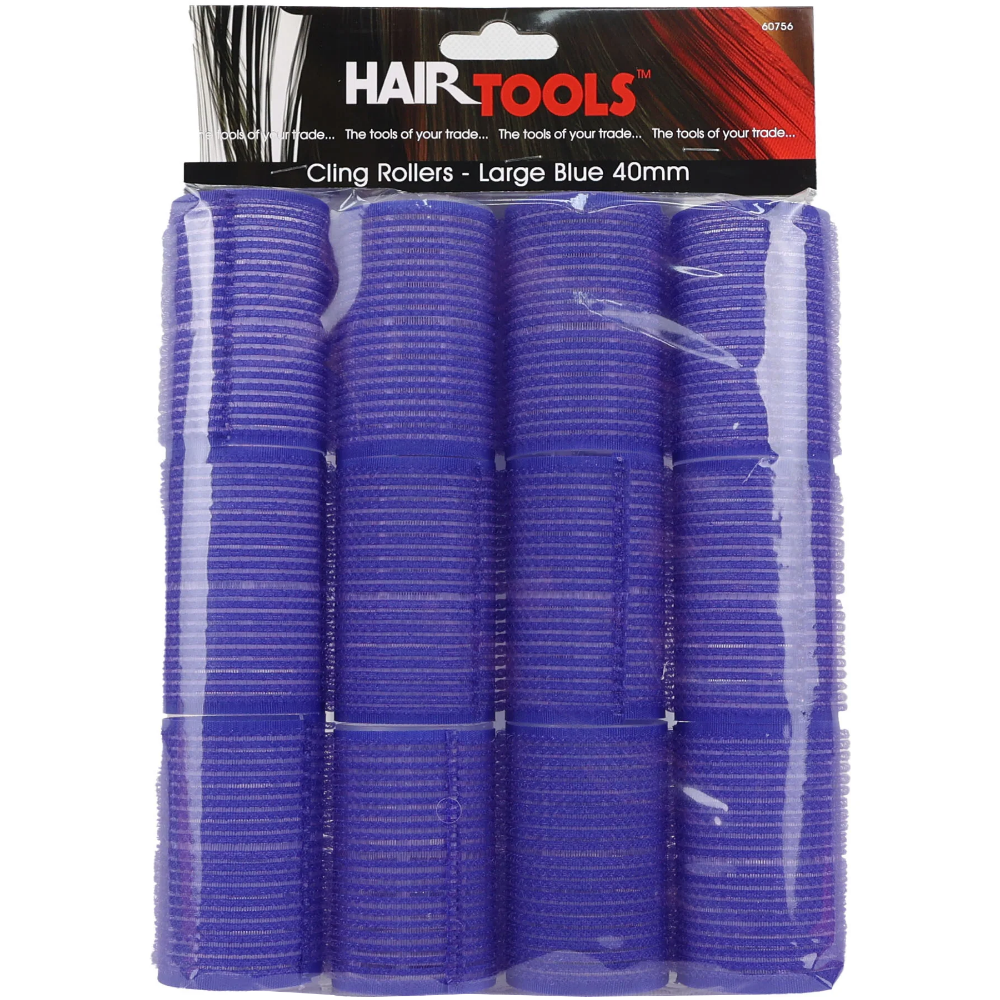 Hair Tools Cling Rollers Dark Blue 40mm