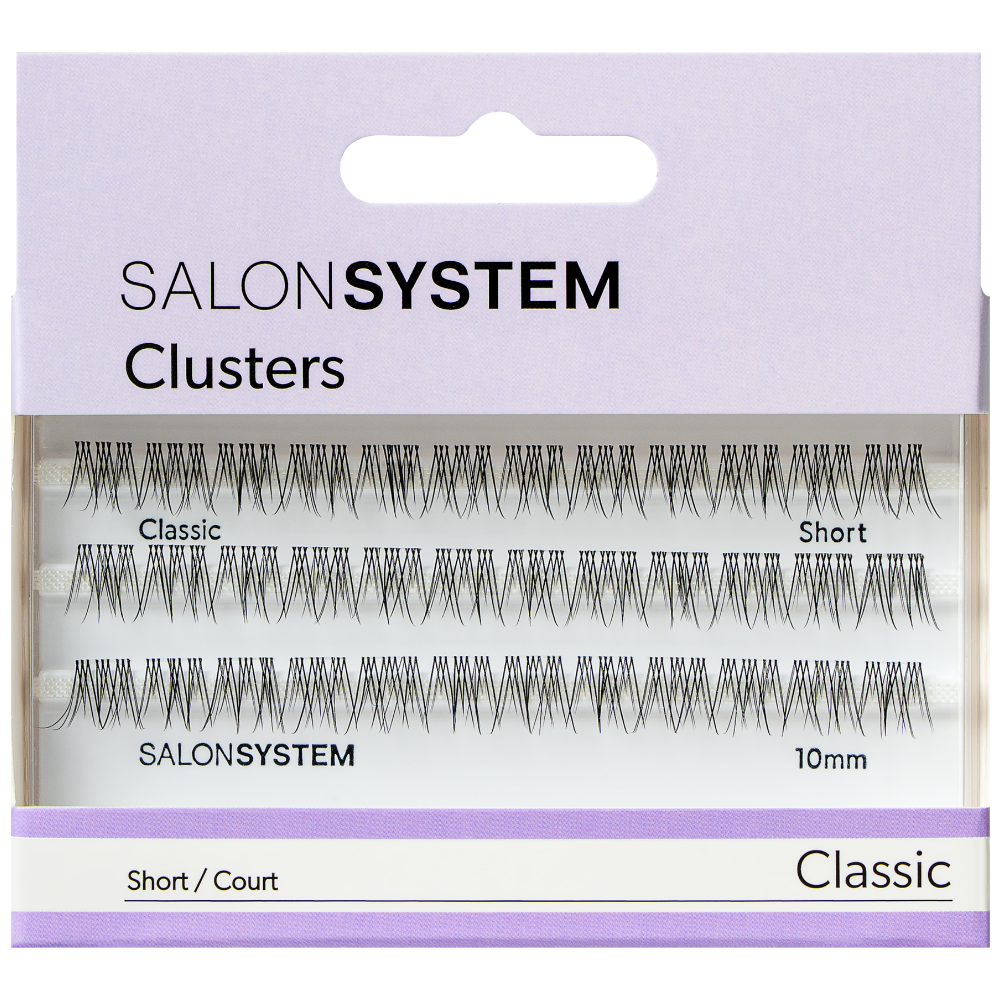 Salon System Individual Cluster Lashes Classic Short