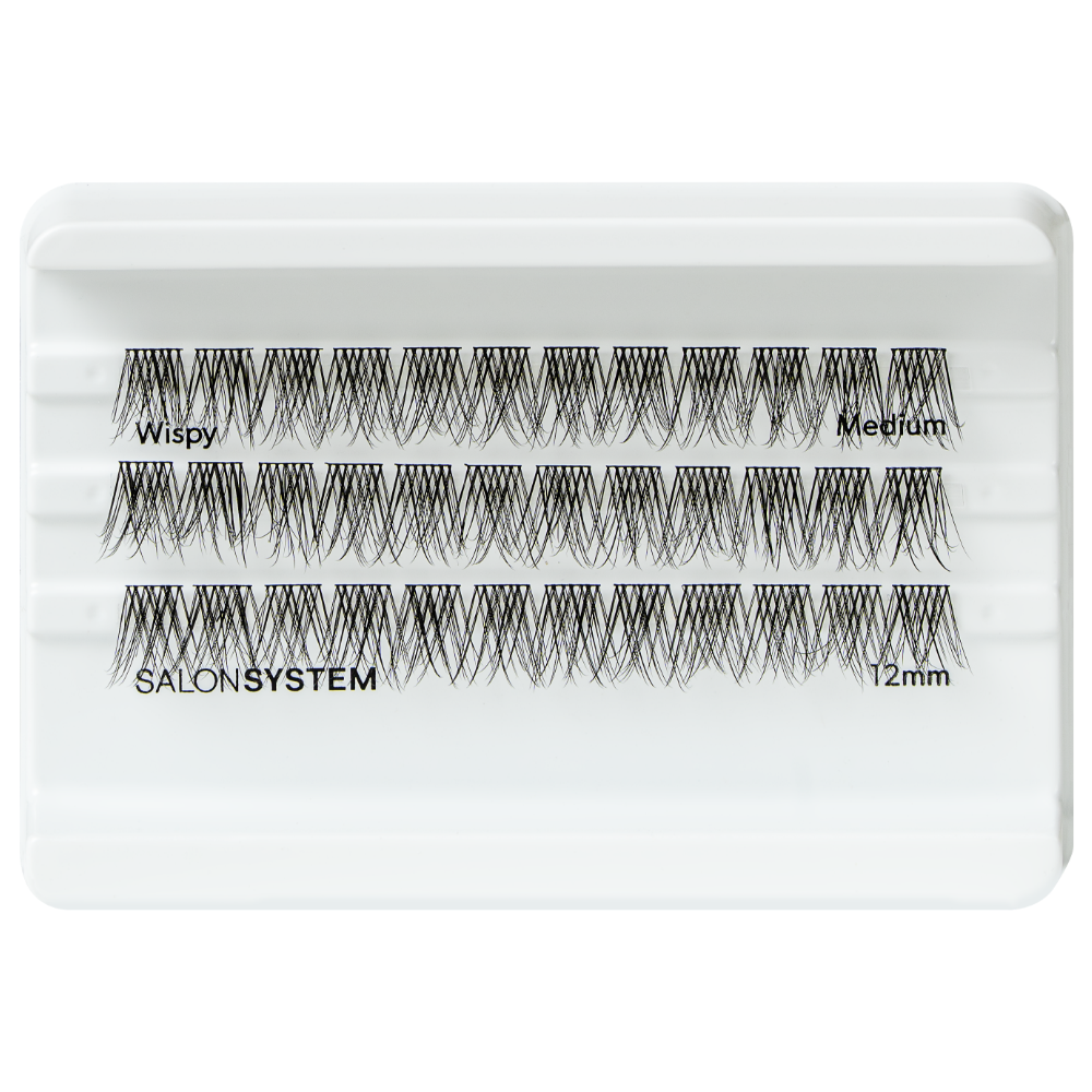 Salon System Individual Cluster Lashes Wispy Medium