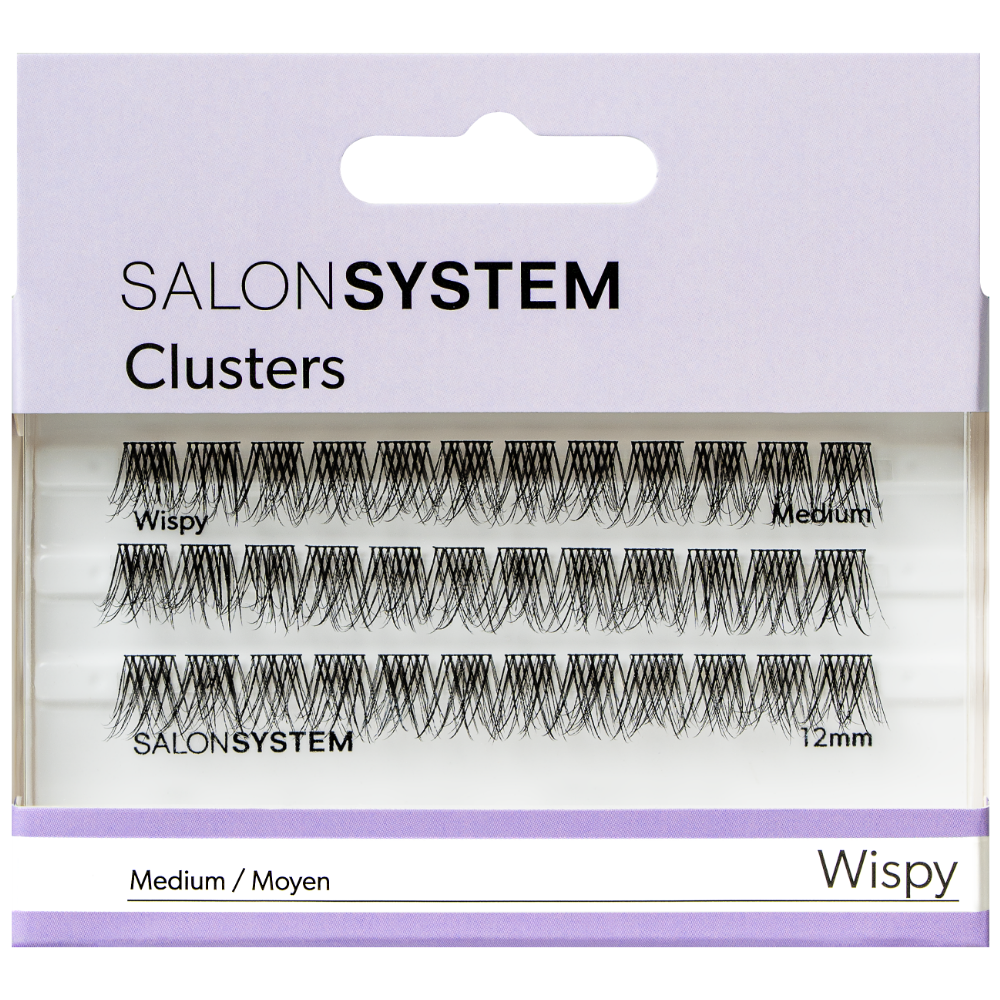 Salon System Individual Cluster Lashes Wispy Medium