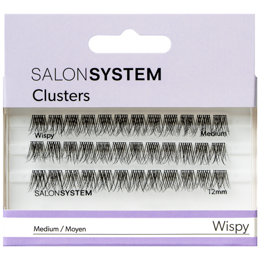 Salon System Individual Cluster Lashes Wispy Medium