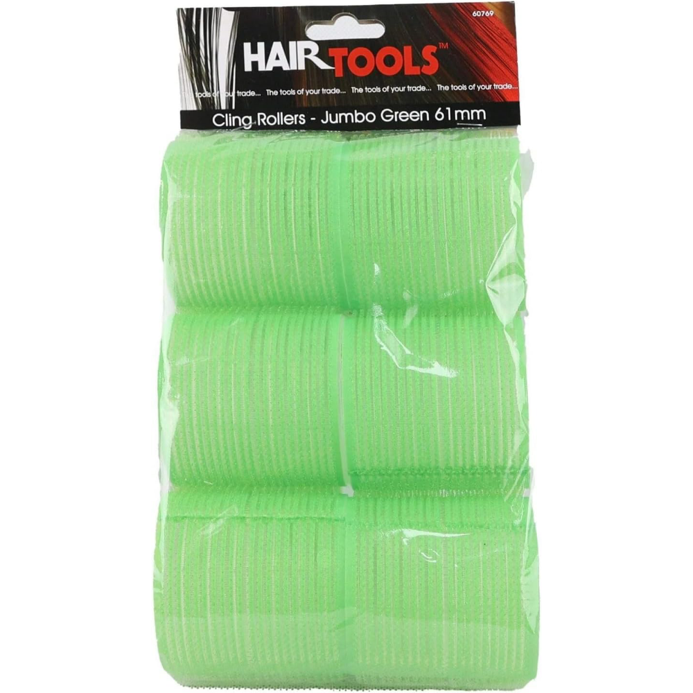 Hair Tools Cling Rollers Green 61mm
