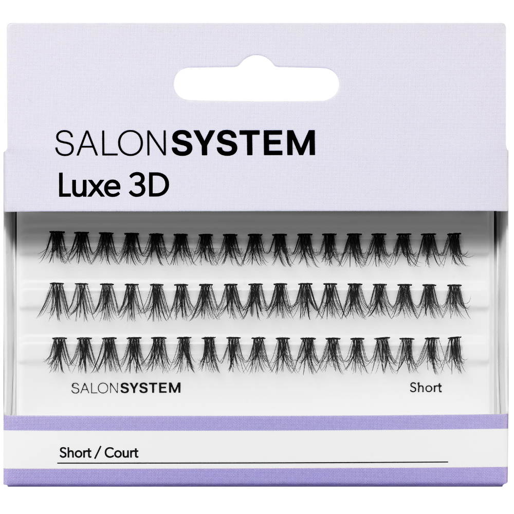Salon System Individual Luxe Lashes 3D Short