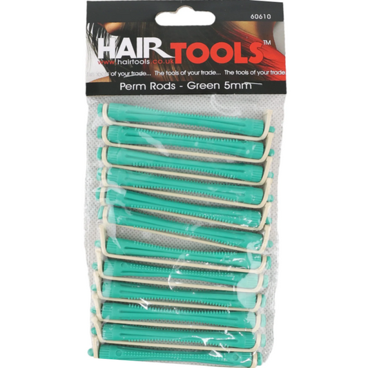 Hair Tools De-Luxe Perm Rods Green 5mm