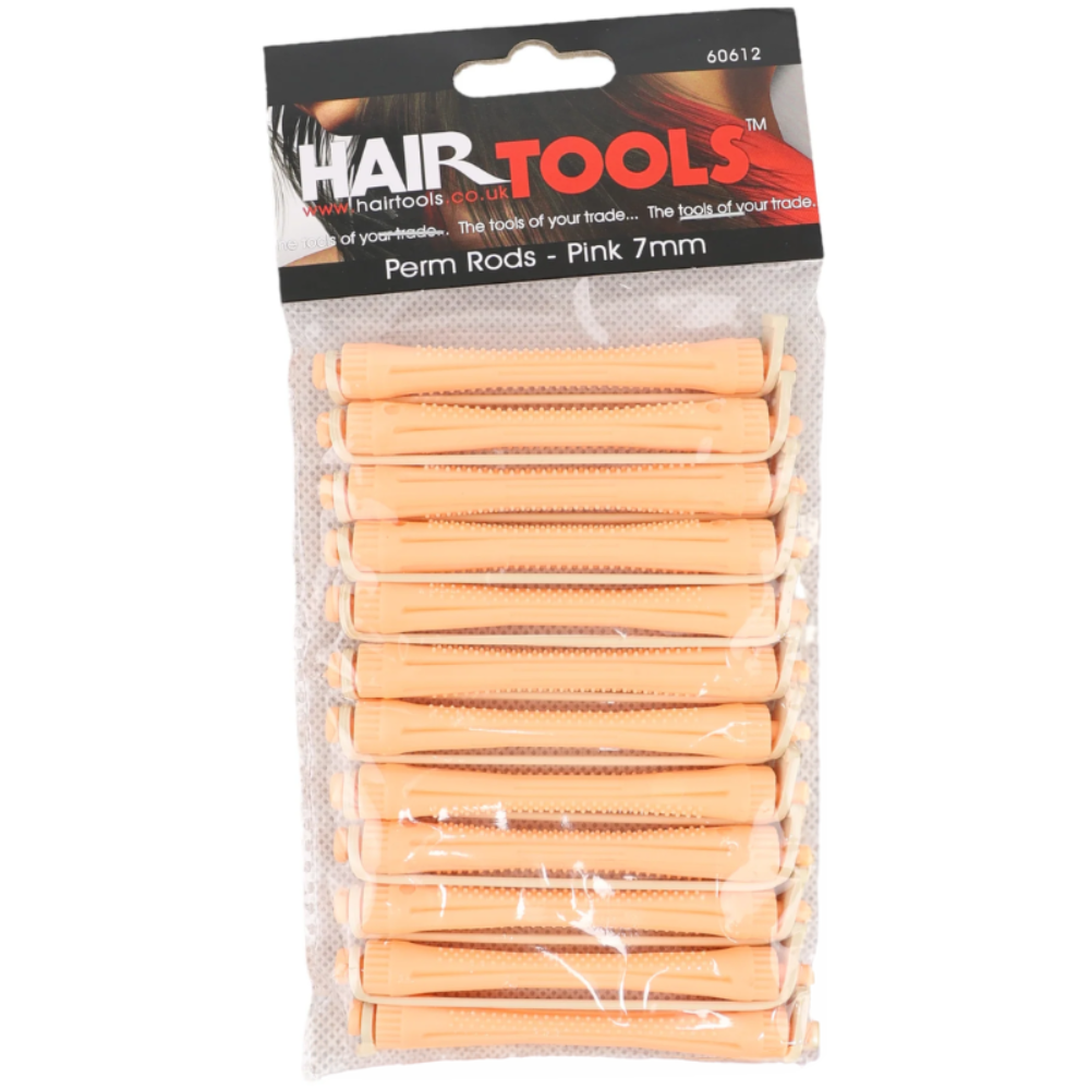 Hair Tools De-Luxe Perm Rods Pink 7mm