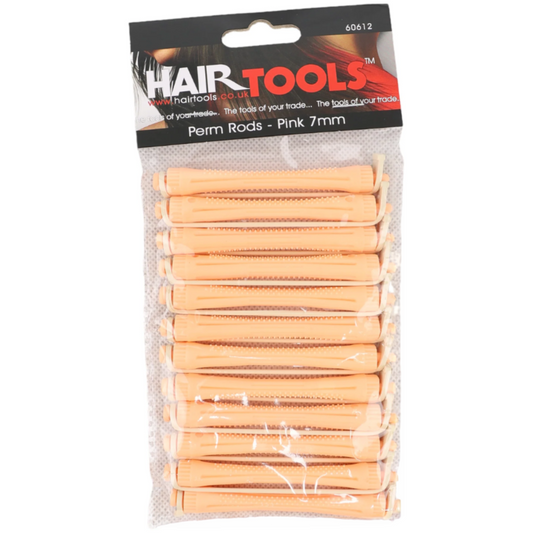 Hair Tools De-Luxe Perm Rods Pink 7mm