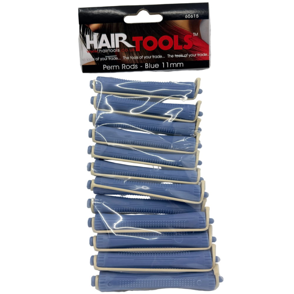 Hair Tools De-Luxe Perm Rods Blue 11mm