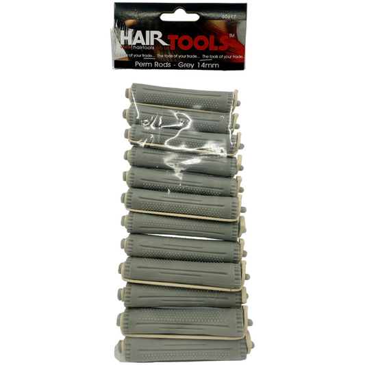 Hair Tools De-Luxe Perm Rods Grey 14mm
