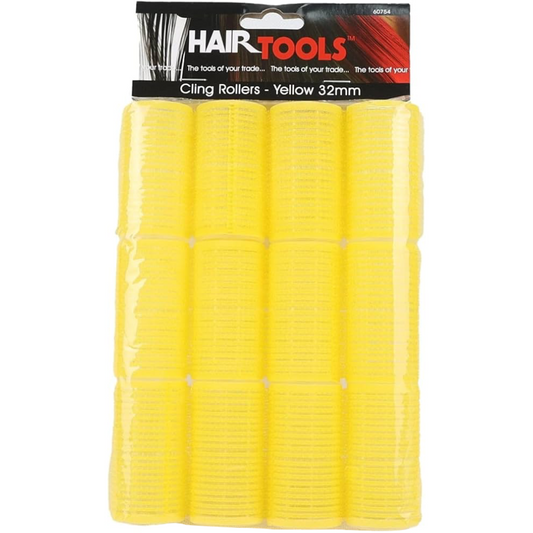 Hair Tools Cling Rollers Yellow 32mm