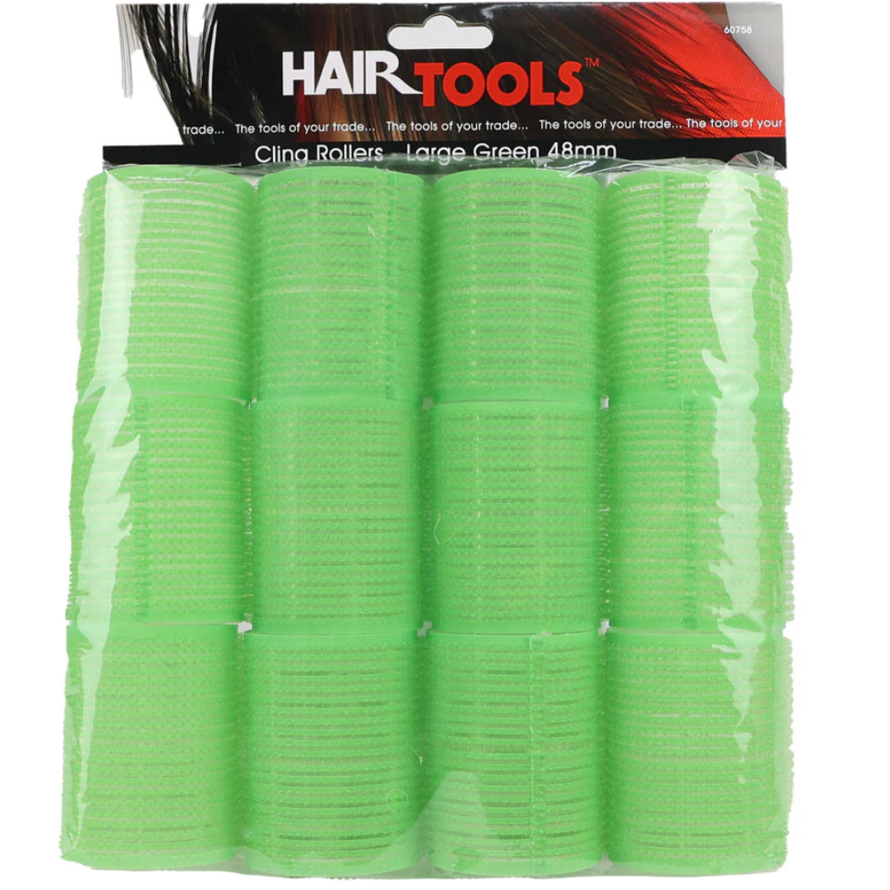 Hair Tools Cling Rollers Green 48mm