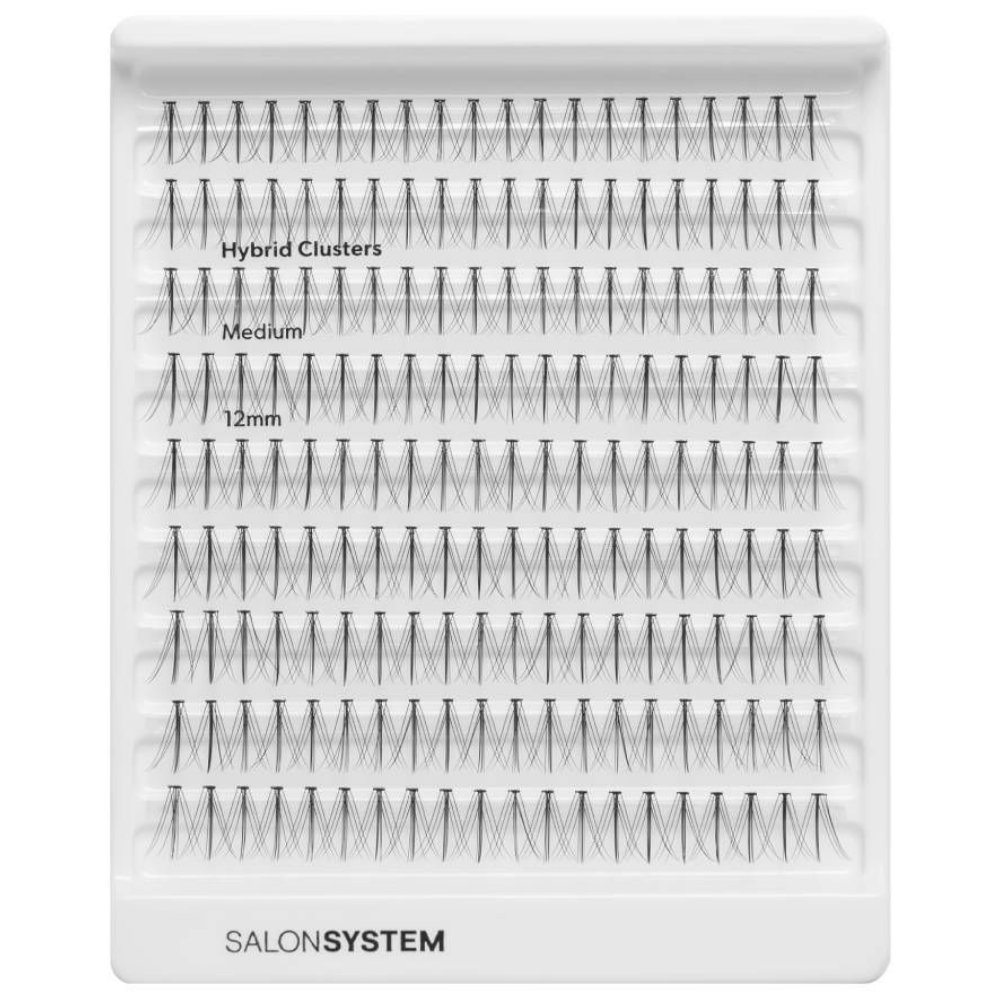 Salon System Cluster Lashes Hybrid Medium