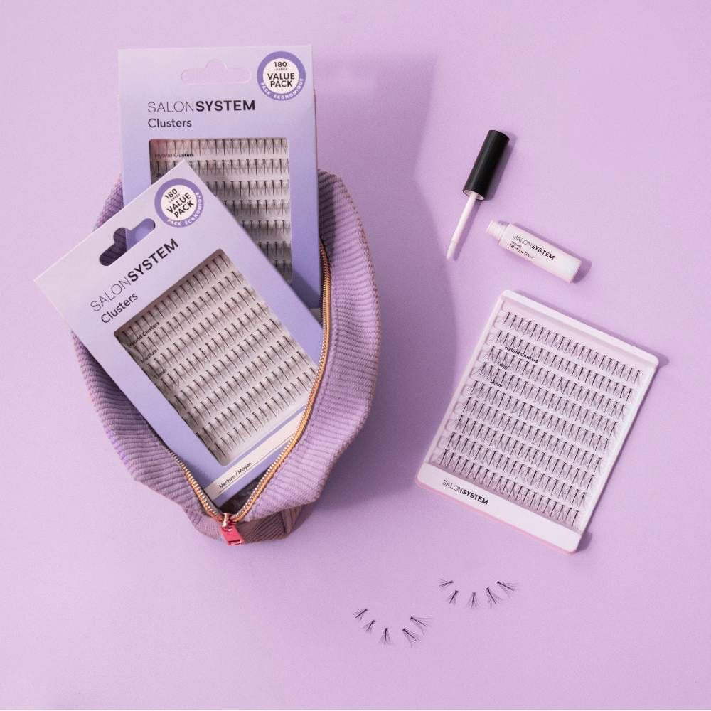Salon System Cluster Lashes Hybrid Medium
