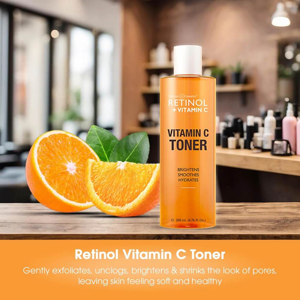Skincare Cosmetics Retinol + Vitamin C Facial Toner 200ml