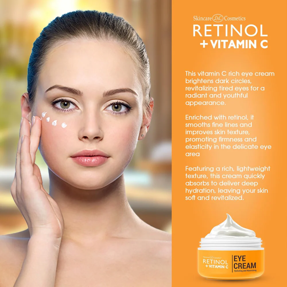 Skincare Cosmetics Retinol + Vitamin C Eye Cream 15g