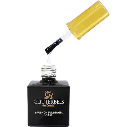 Glitterbels Brush On Builder Gel Clear 17ml