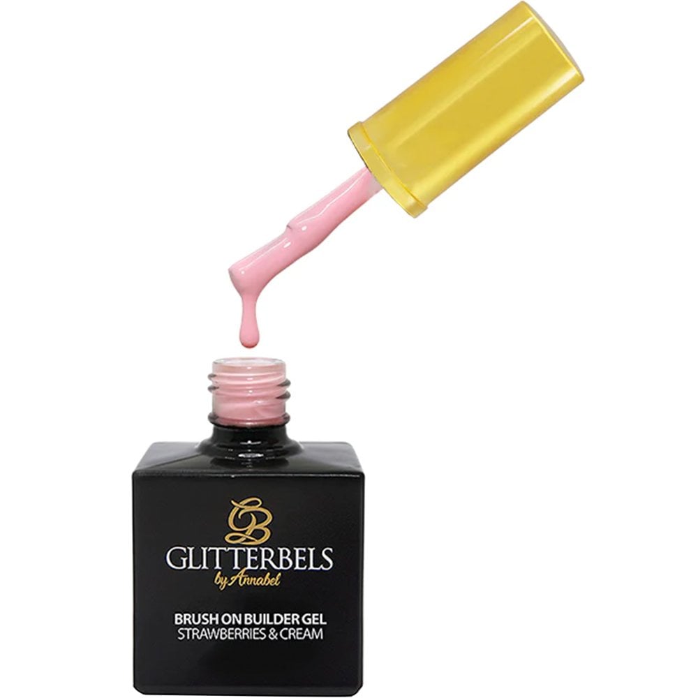 Glitterbels Brush On Builder Gel Strawberries & Cream 17ml