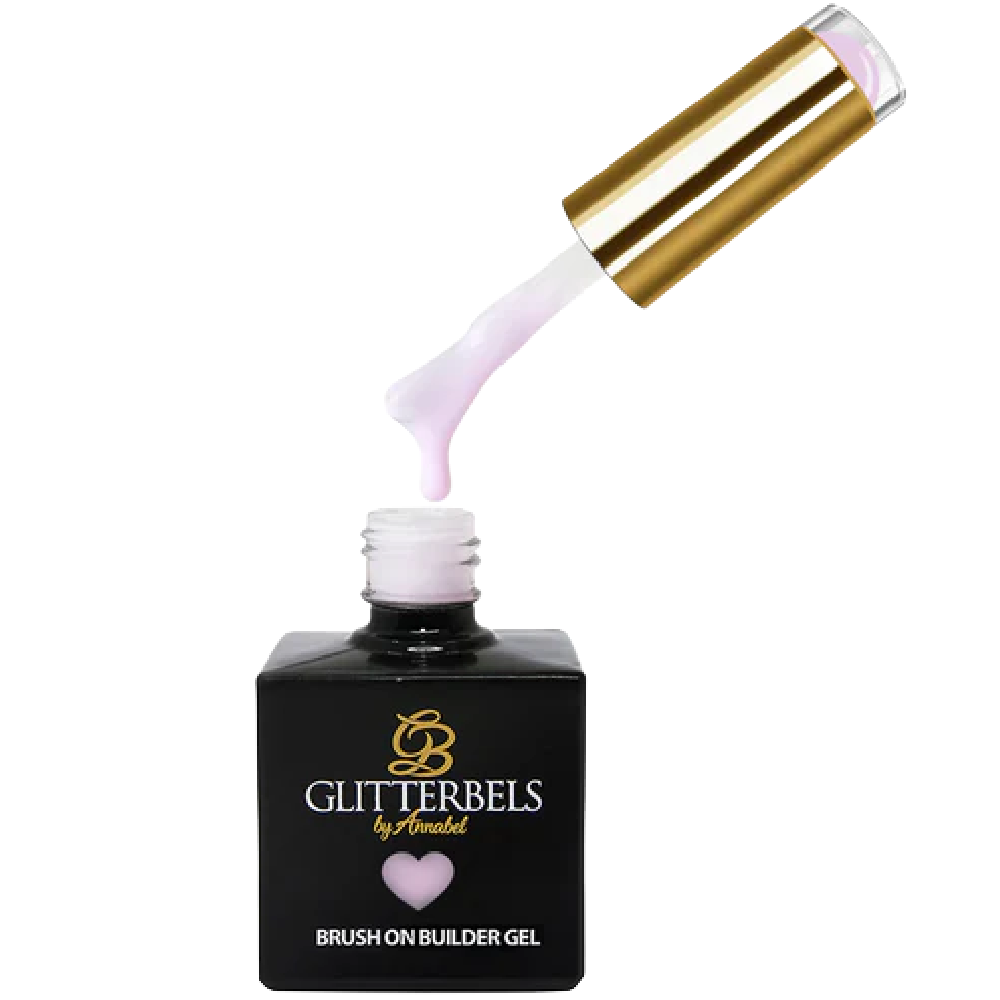 Glitterbels Brush On Builder Gel Polish Pilates Pink 17ml